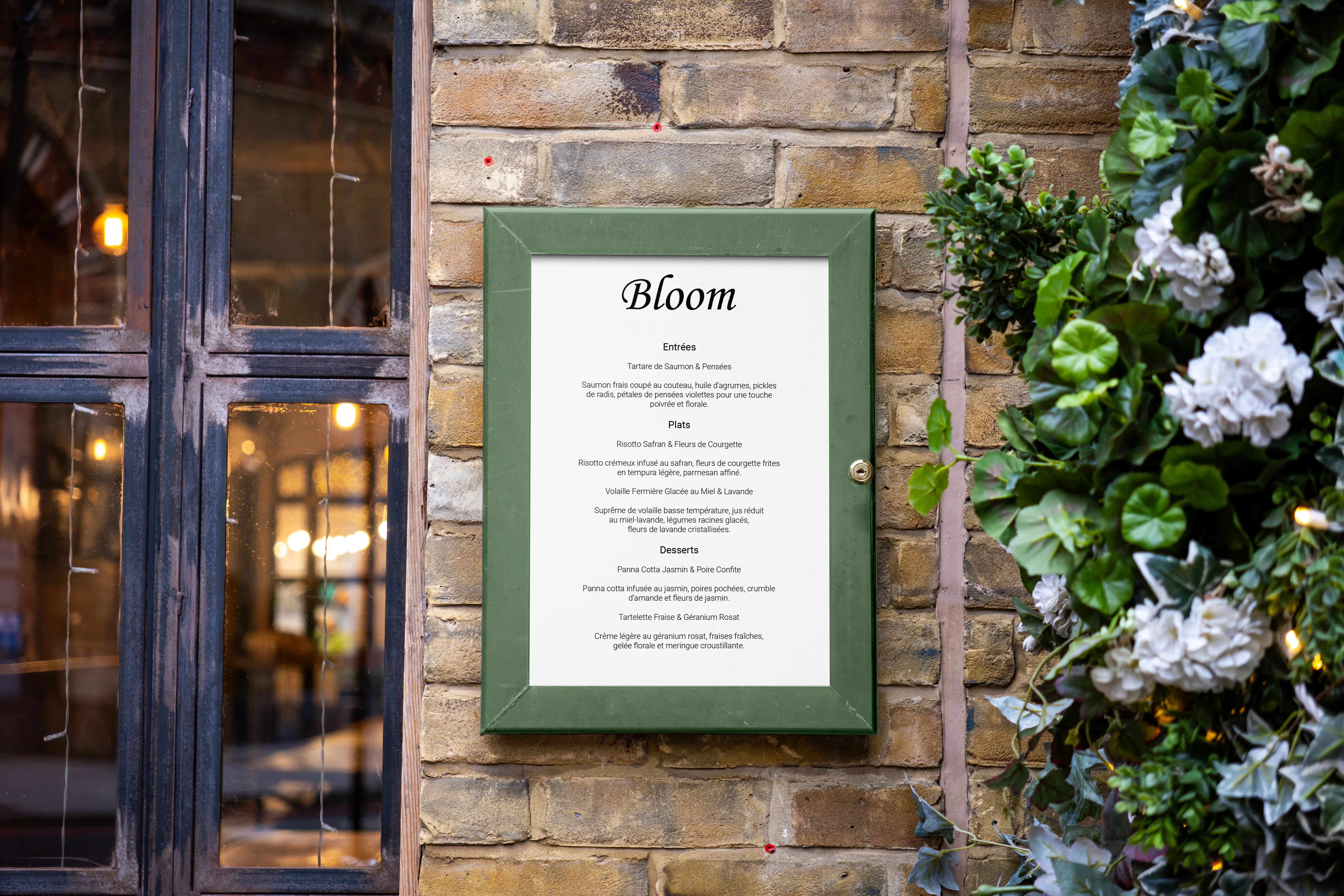 Menu Bloom